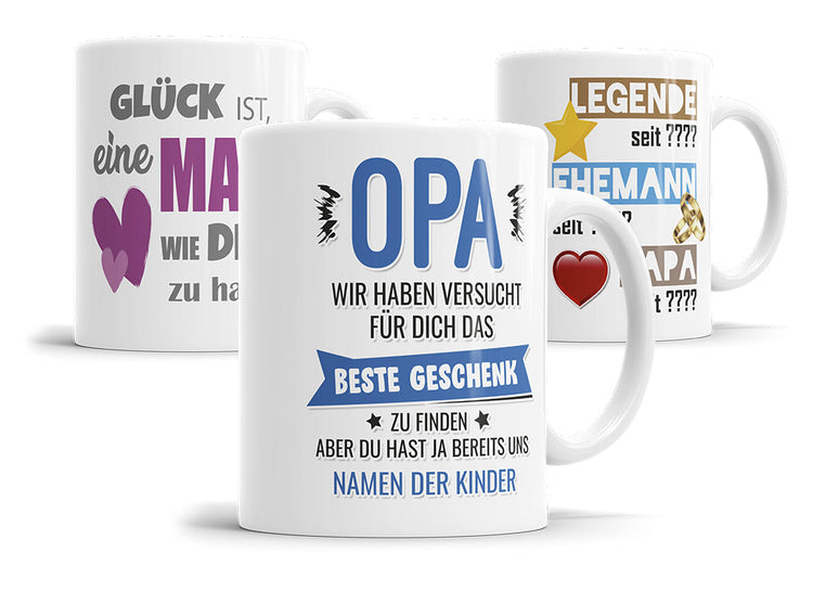 Bedruckte Tassen für die ganze Familie – Persönliche Geschenkideen für jeden Anlass