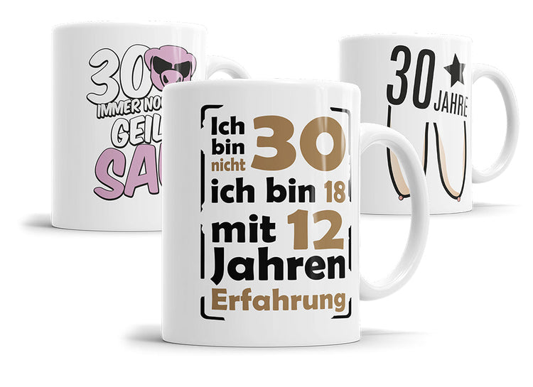 Tassen zum 30. Geburtstag – Personalisierte und Lustige Geschenkideen