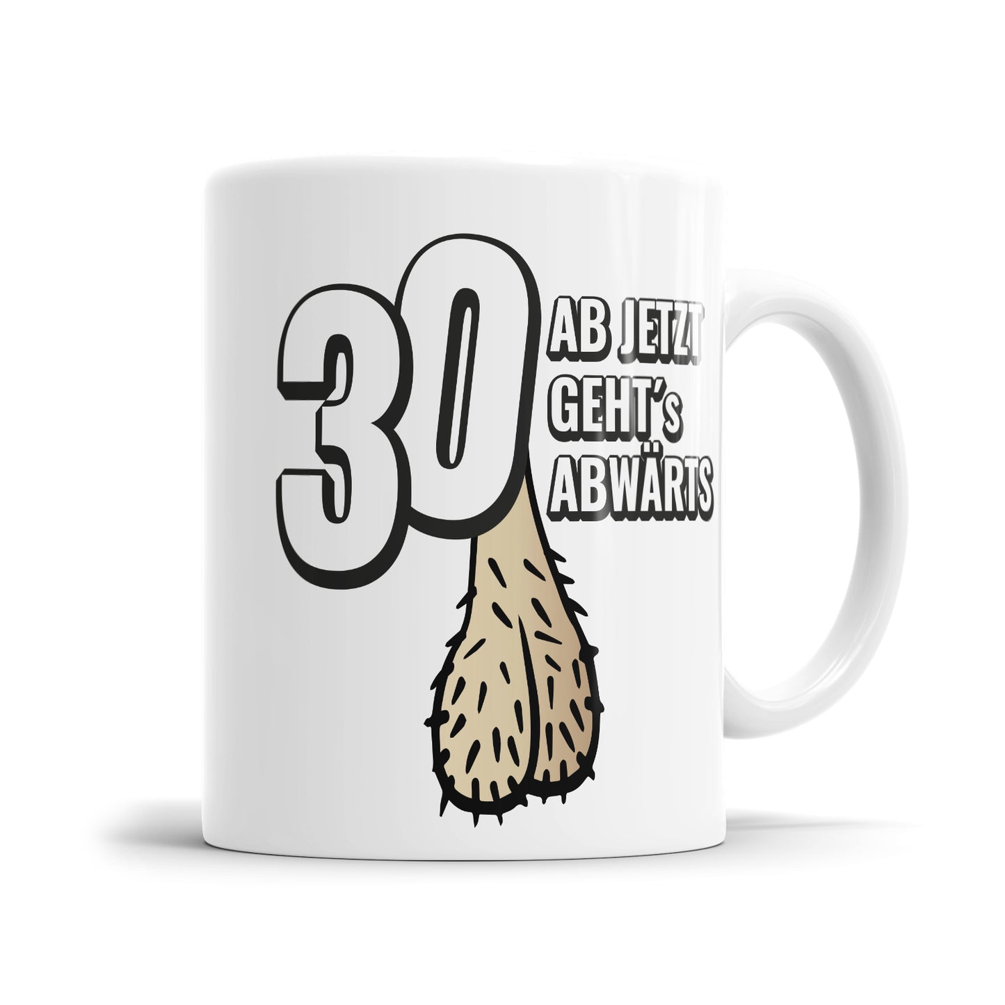 30 ab jetzt gehts abwärts - Lustig - Tasse - FULiMA®