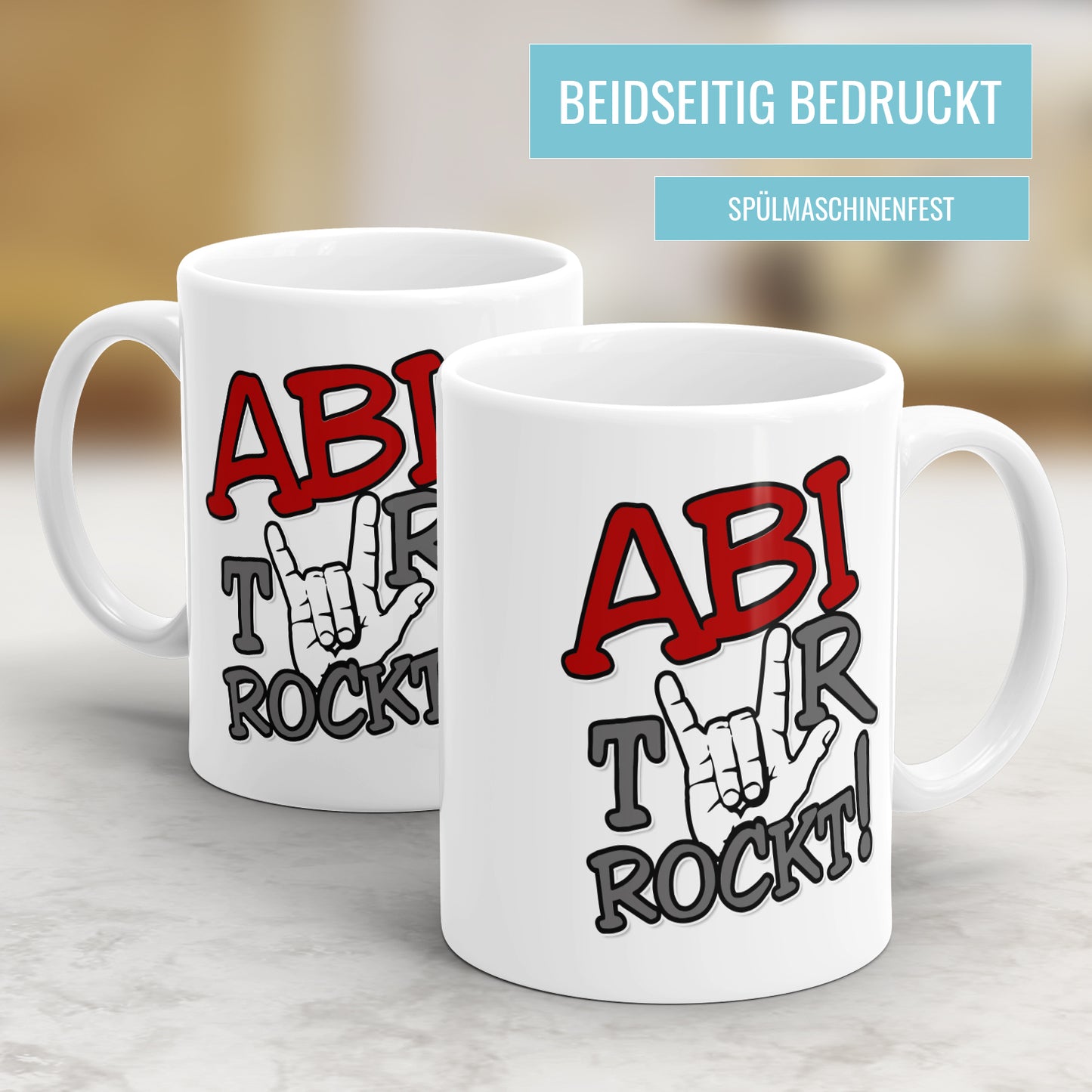 Abitur rockt - Abitur Abschluss Tasse - Fulima