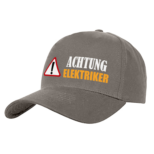 Achtung Elektriker - Cap Grau - Fulima