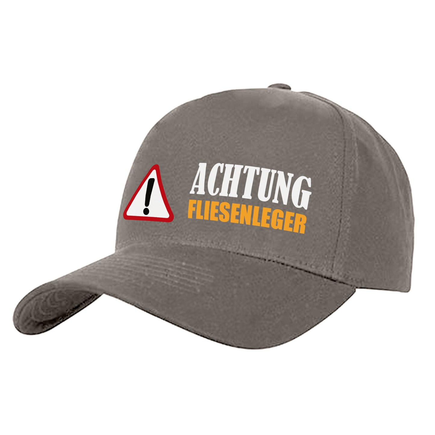 Achtung Fliesenleger - Cap Grau - Fulima