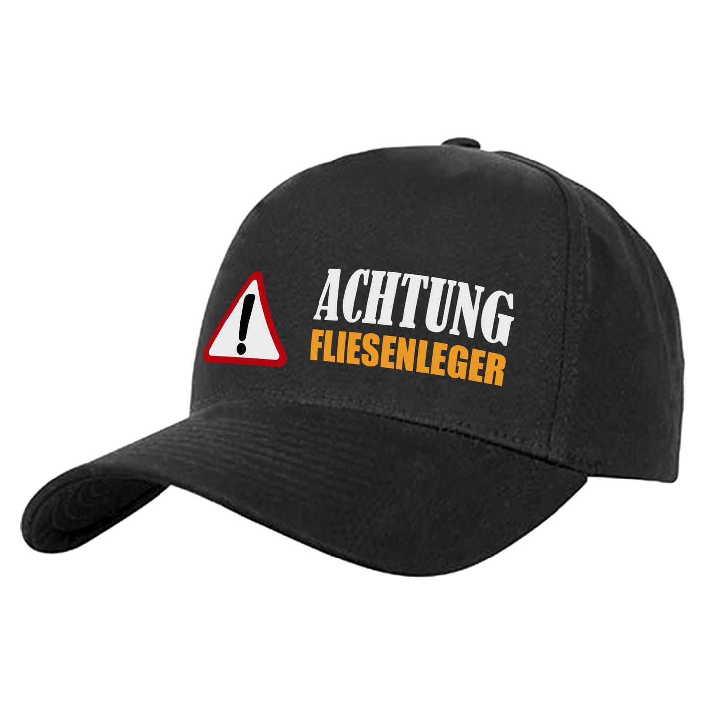 Achtung Fliesenleger - Cap Schwarz - Fulima