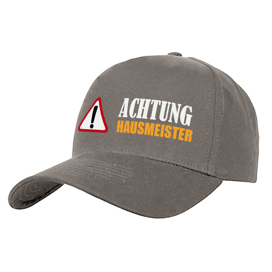 Achtung Hausmeister - Cap Grau - Fulima