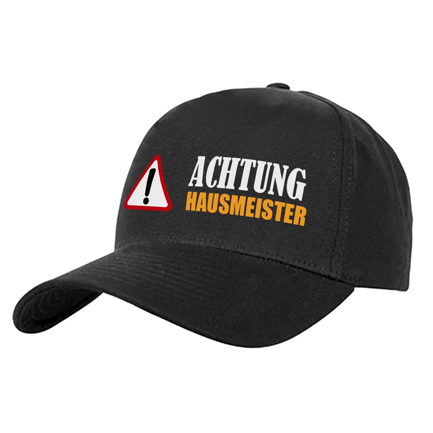 Achtung Hausmeister - Cap Schwarz - Fulima