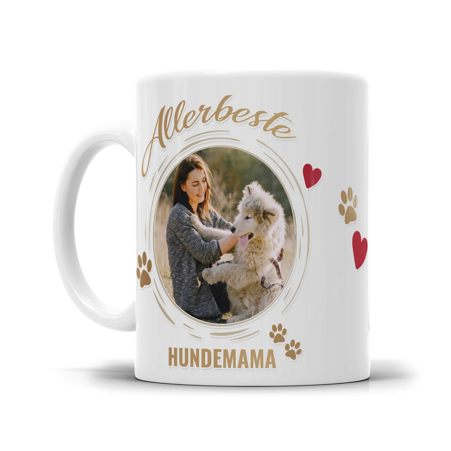 Personalisierte Tasse - Allerbeste Hundemama - Mit Foto - Perfektes Geschenk - Fulima
