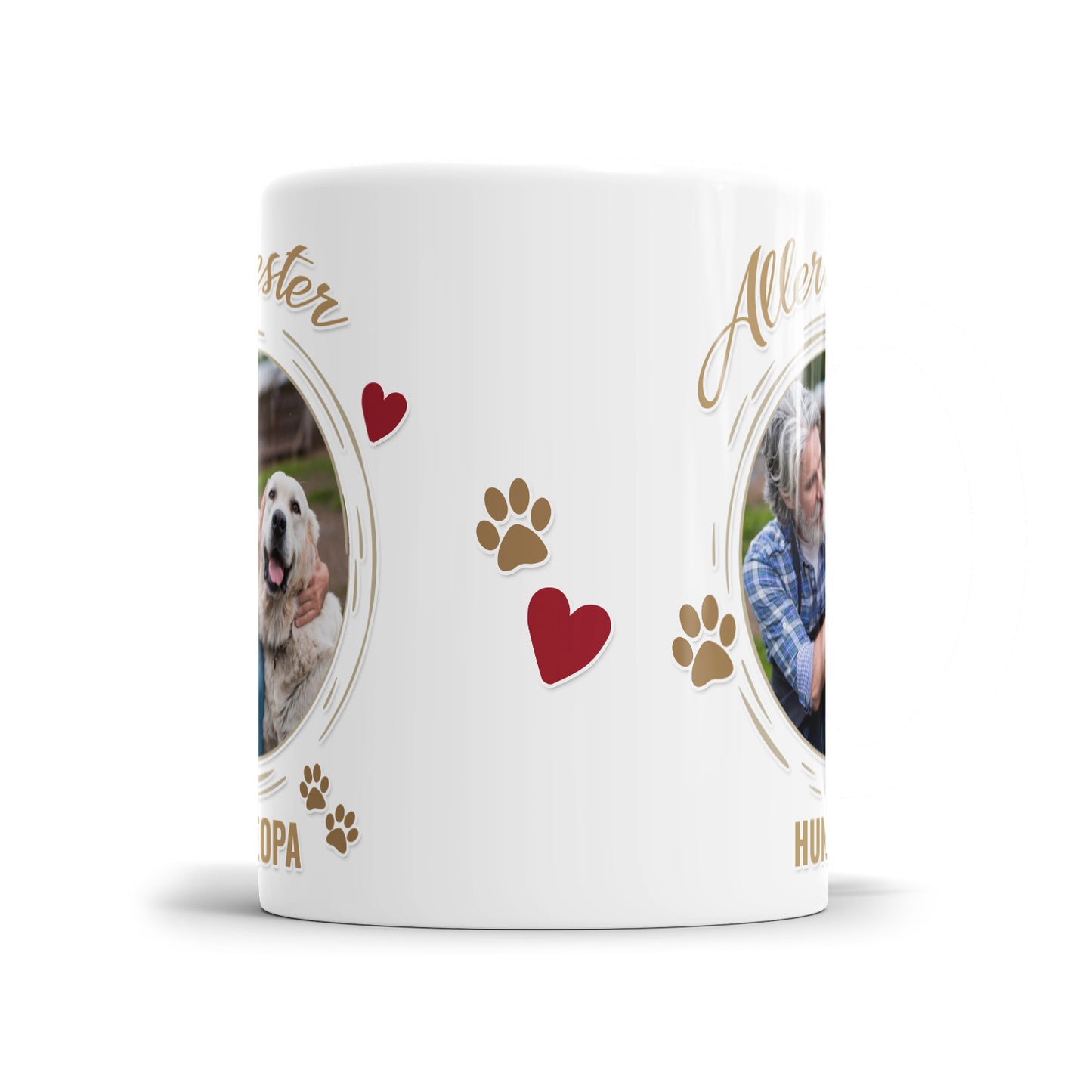 Personalisierte Tasse "Allerbester Hundeopa" mit Foto - Geschenkidee - Fulima