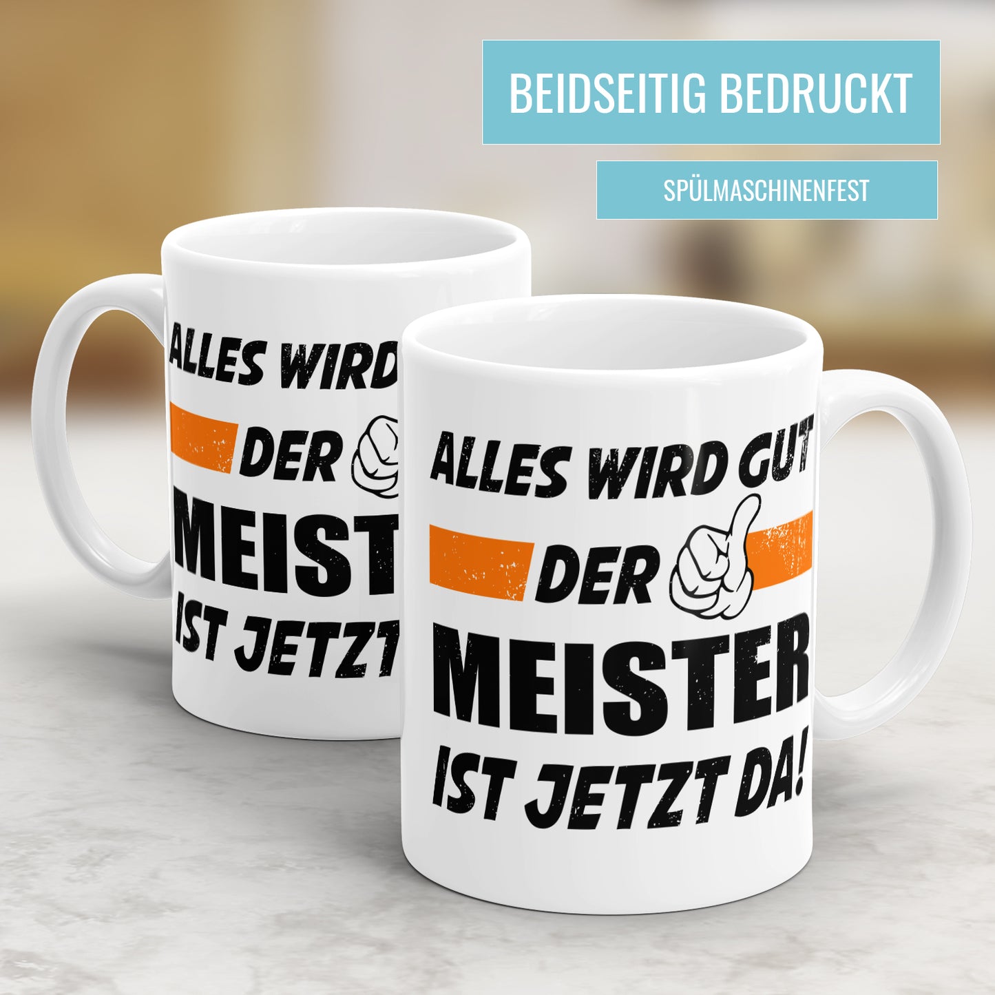 Alles wird gut der Meister ist jetzt da - Tasse - Fulima