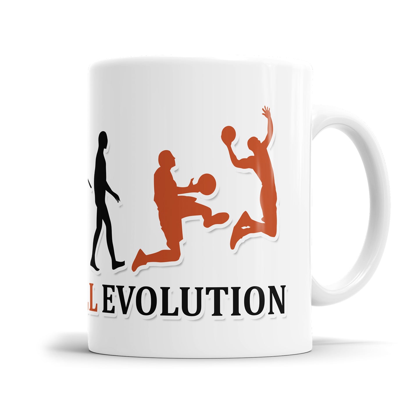 Basketball Evolution Tasse - Geschenkidee für Basketballspieler