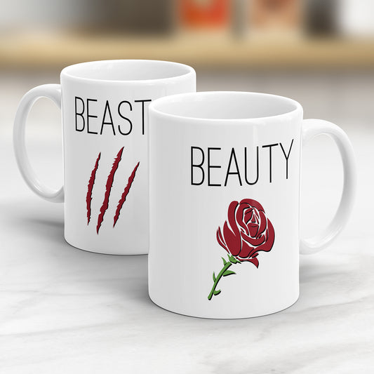Beast oder Beauty Partner Couple Tasse - Fulima