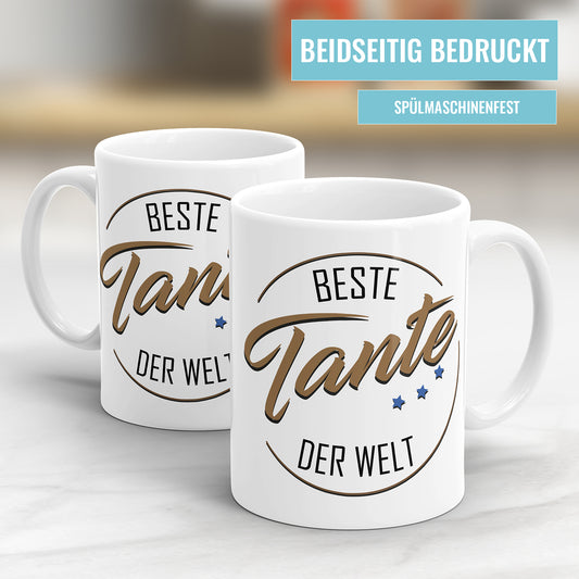 Beste Tante der Welt Sterne - Beste Tante Tasse - Fulima