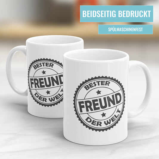 Bester Freund der Welt Stempel Design - Bester Freund Tasse - Fulima