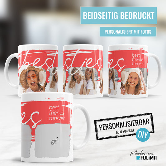 Besties Best Friends forever 3 Fotos - Beste Freunde Tasse - Fulima