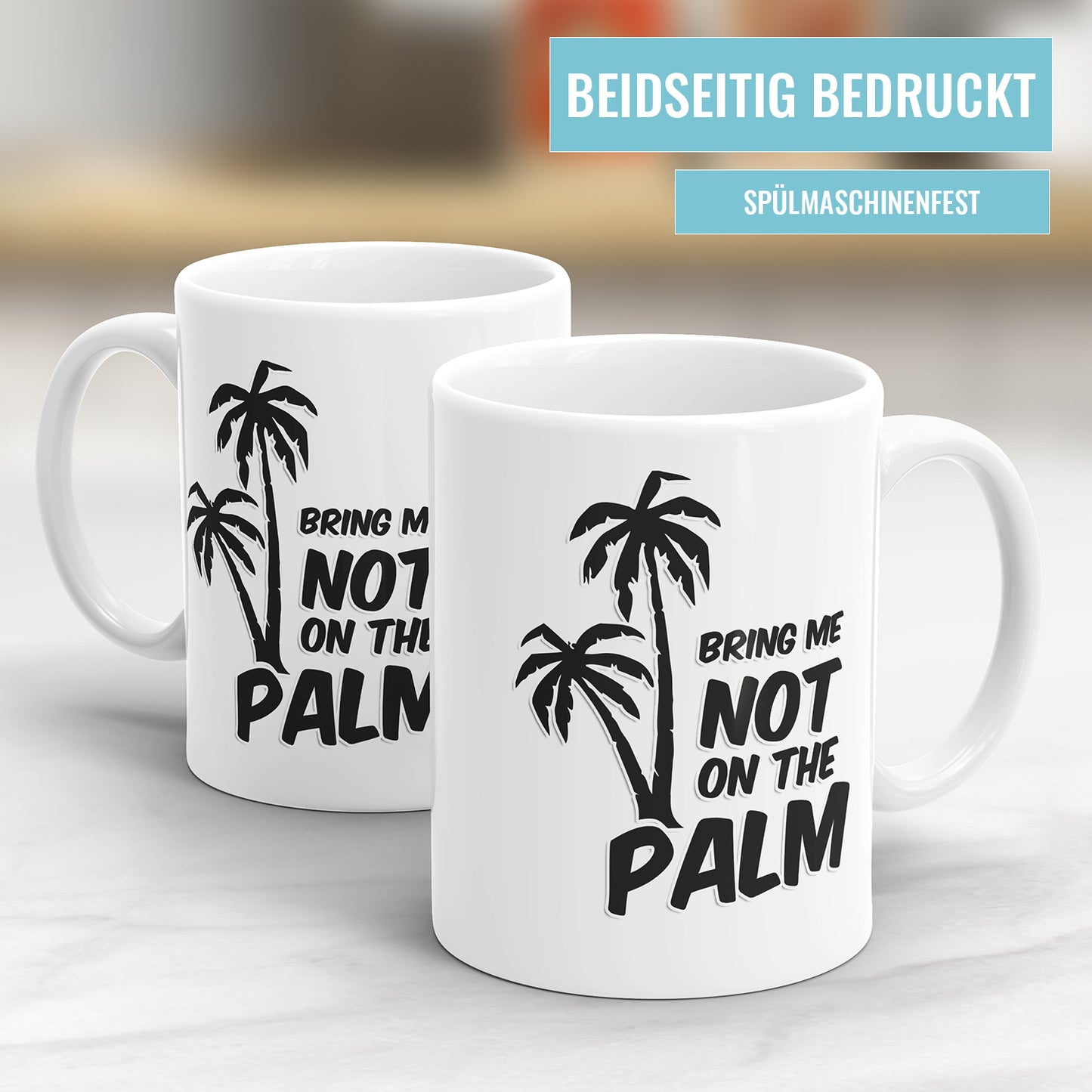 Lustige Denglish Tasse - "Bring Me Not on the Palm" - Humorvoller Spruch - Fulima