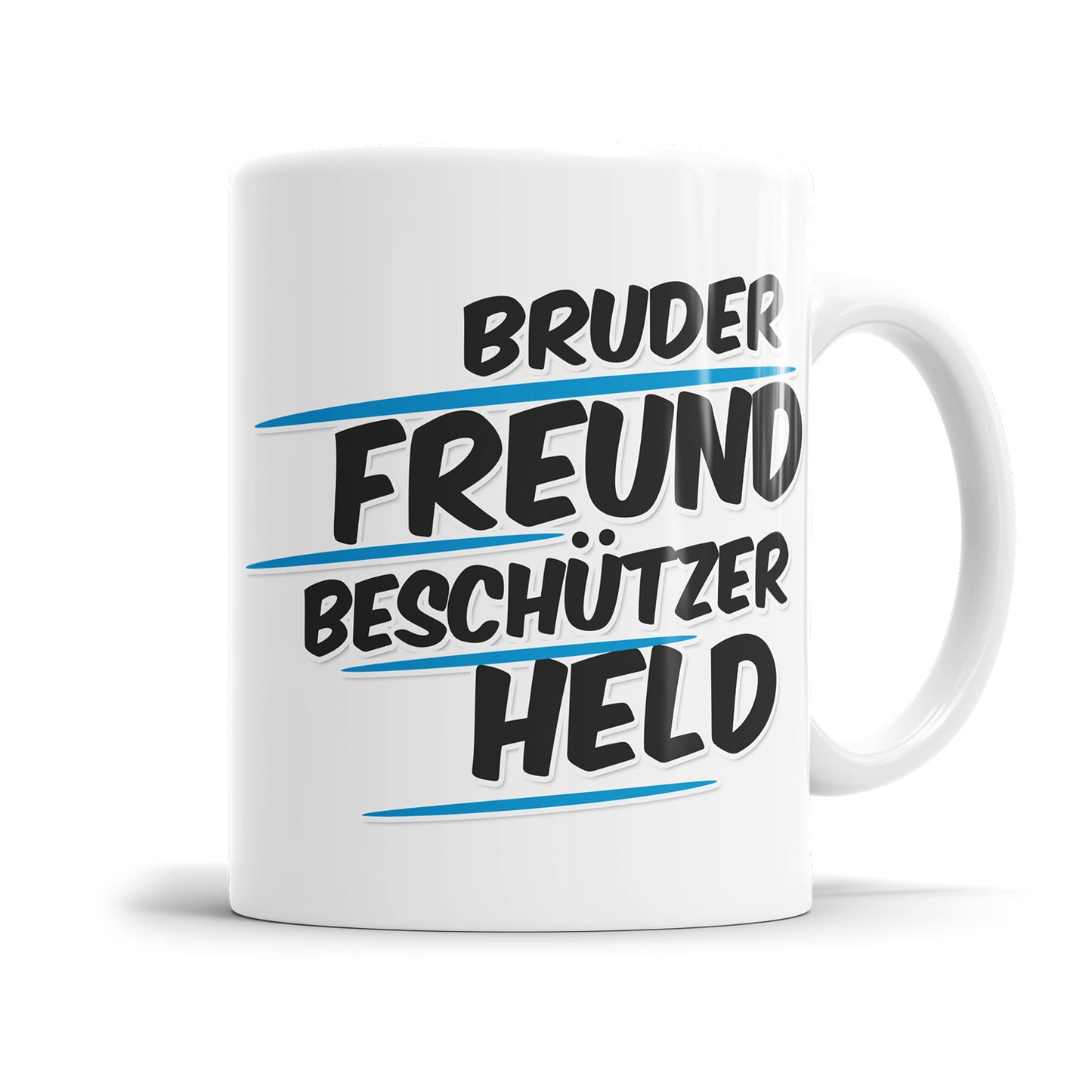 Tasse für Bruder – Freund, Beschützer, Held – Perfektes Geschenk - Fulima