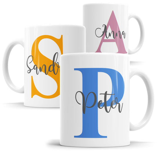 Namenstasse Classic personalisiert mit Buchstabe und Namen - Fulima
