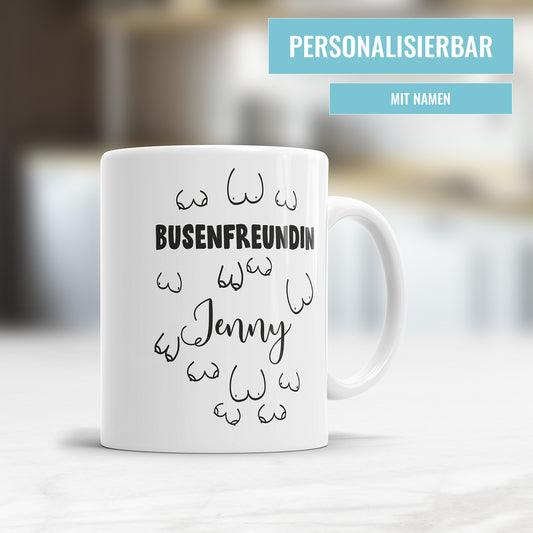 Busenfreundin Tasse personalisiert mit Name - Fulima