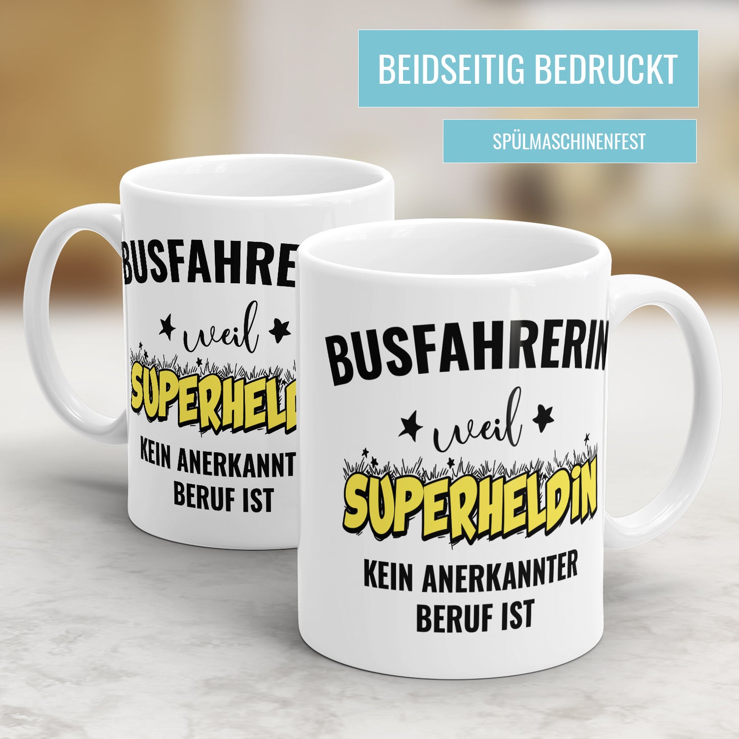 Busfahrerin weil Superheldin kein anerkannter Beruf ist Busfahrerin Tasse - Fulima