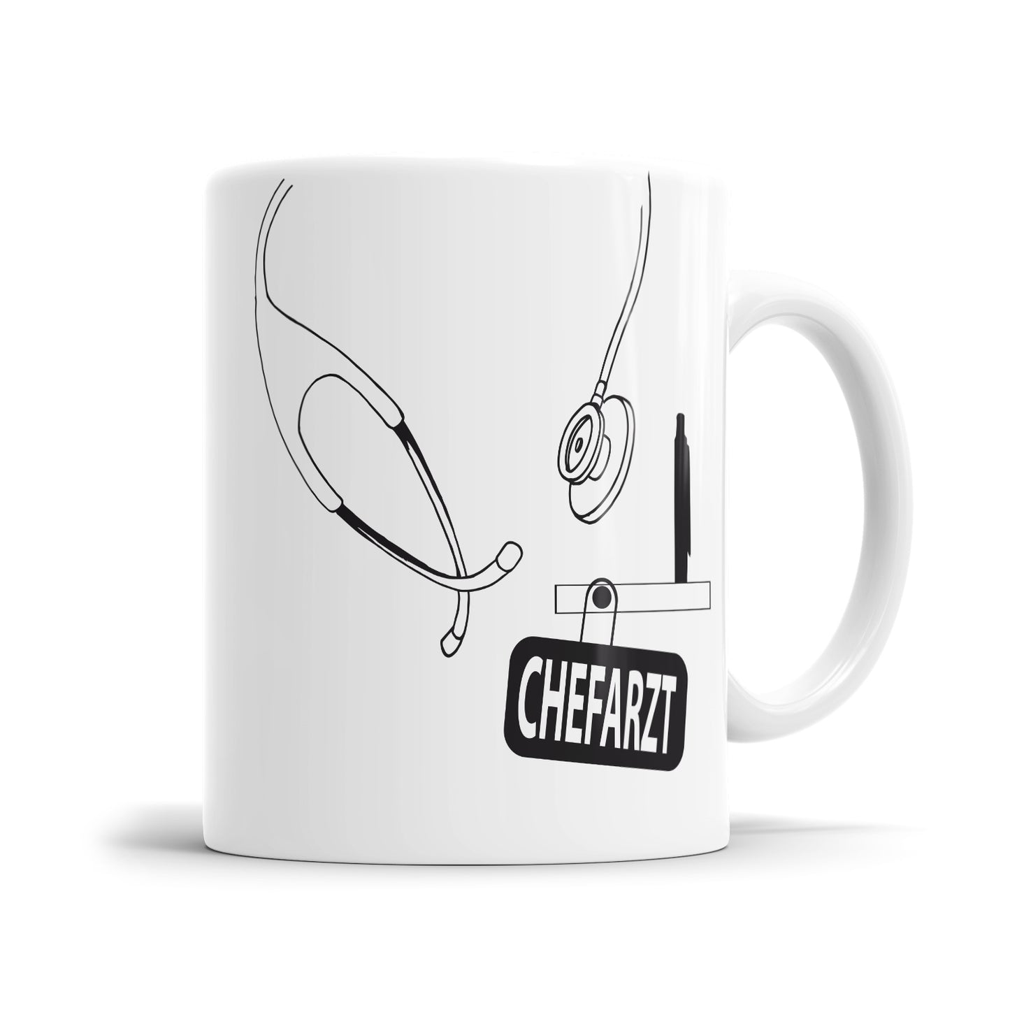 Chefarzt Stethoskop Kugelschreiber - Arzt Chef Tasse - Fulima