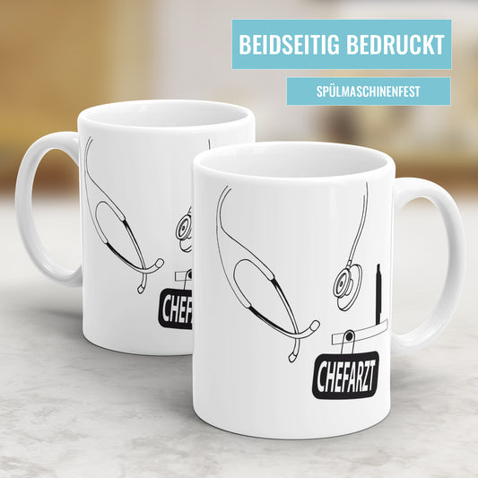 Chefarzt Stethoskop Kugelschreiber - Arzt Chef Tasse - Fulima