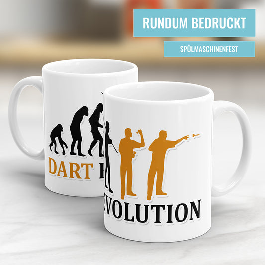 Dart Evolution Tasse - Geschenkidee für Dartspieler - Fulima