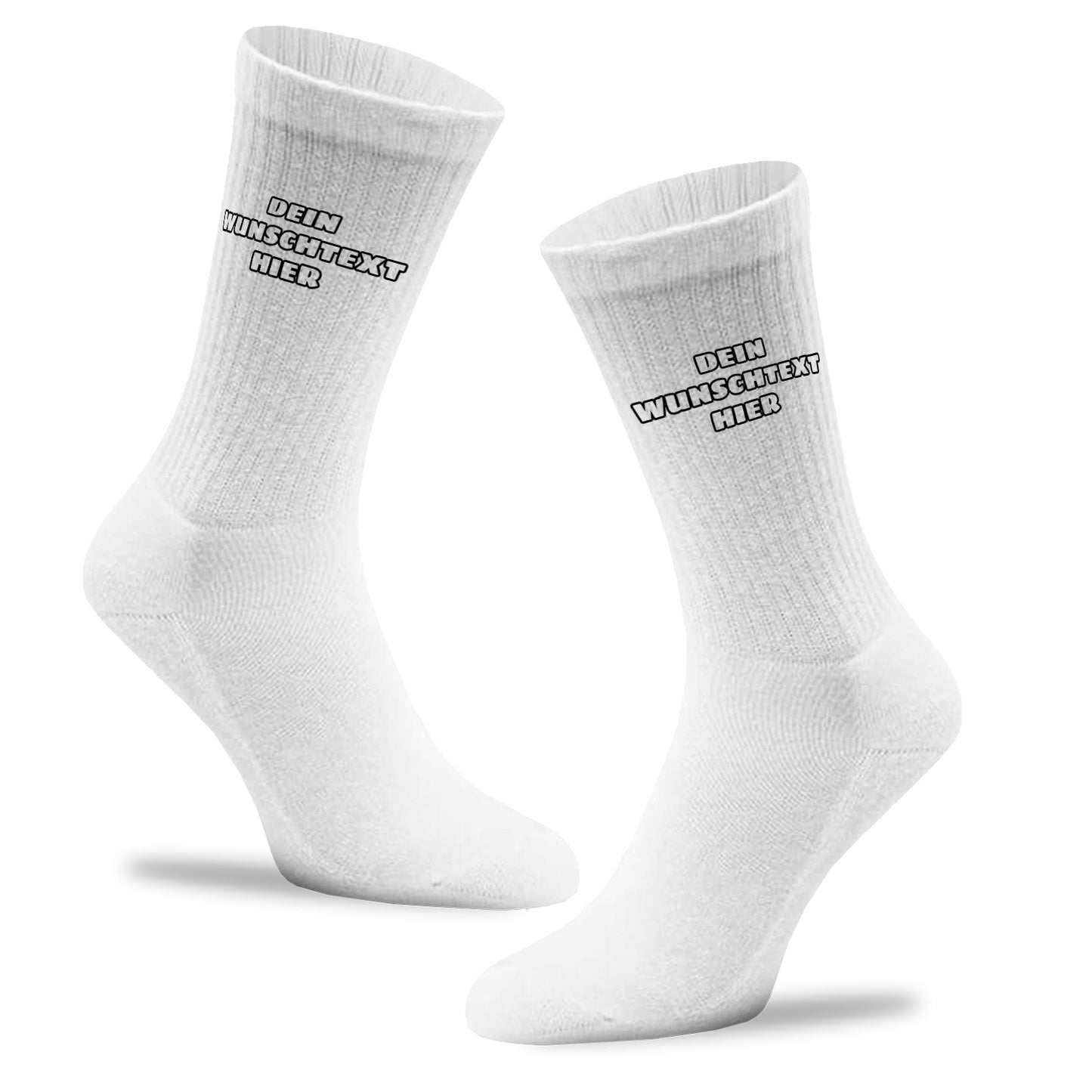 Personalisierte Socken mit Wunschtext – Wähle Schriftart & Farbe! - Fulima