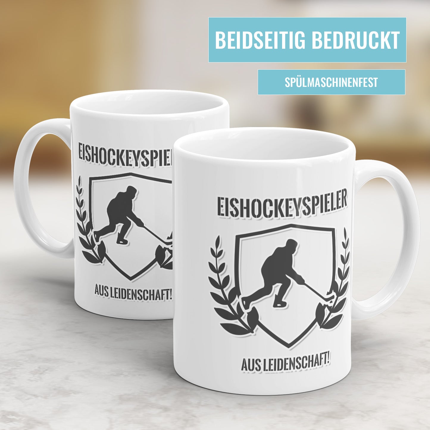 Eishockeyspieler aus Leidenschaft Tasse Geschenkidee für Eishockeyspieler - Fulima