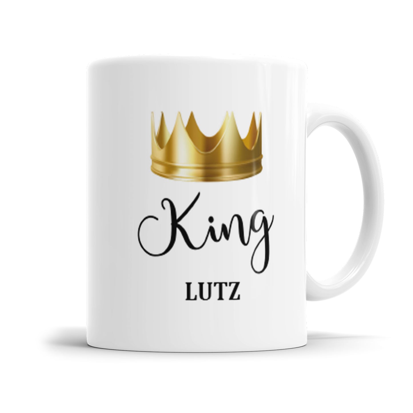 Tasse mit Namen - King Queen Prince Princess Familie Krone personalisiert