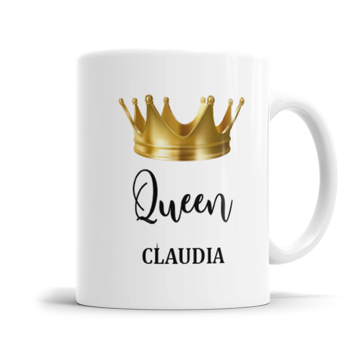 Tasse mit Namen - King Queen Prince Princess Familie Krone personalisiert