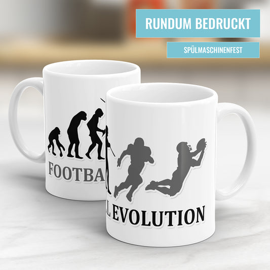 Football Evolution Tasse - Geschenkidee für Footballspieler - Fulima