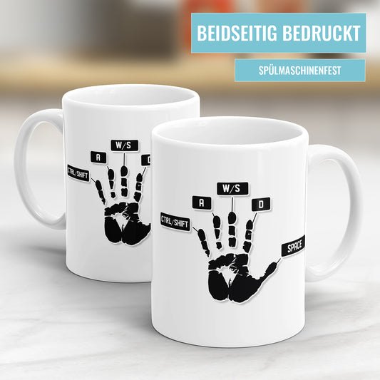 Gamer Tasse - Gamer Handabdruck - Fulima