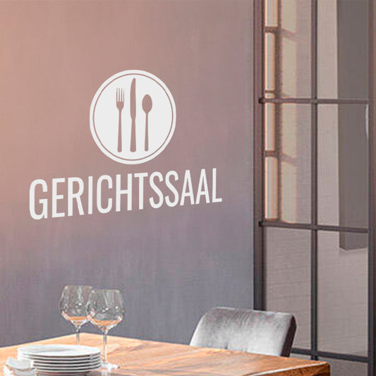 Wandtattoo "Gerichtssaal" für Küche und Essbereich - Fulima