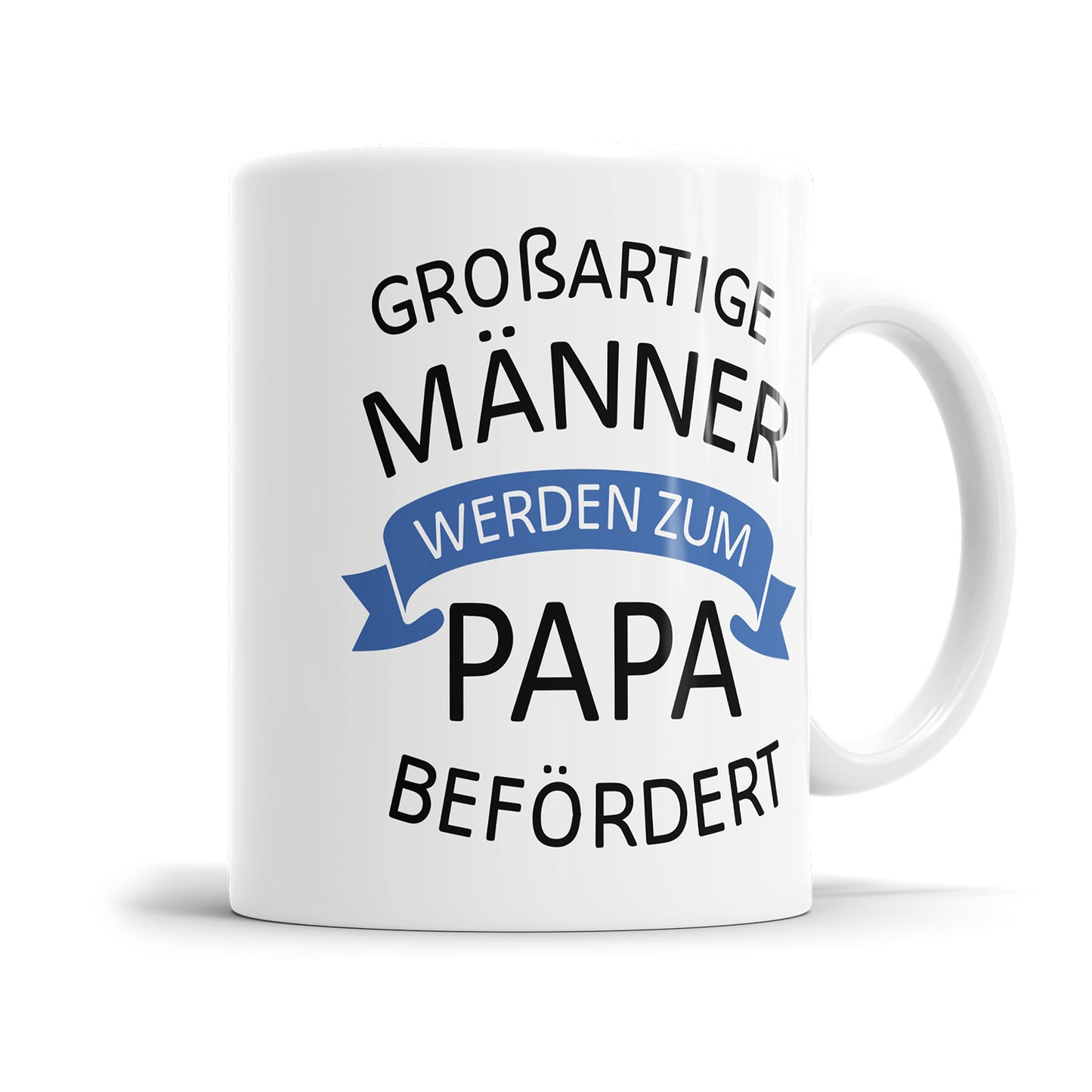 Großartige Männer werden zum Papa befördert Tasse für werdenden Papa