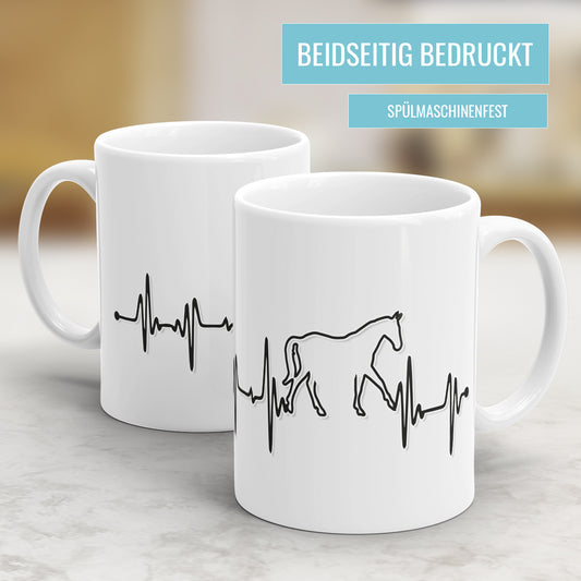 Pferd Herzschlag Tasse Mein Herzschlag Pferd Geschenkidee für Pferdeliebhaber - Fulima