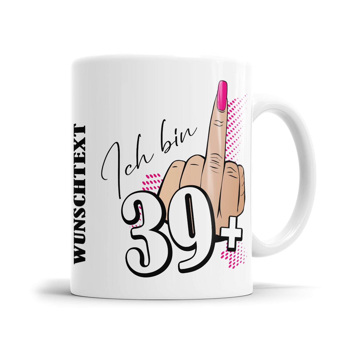Lustige Tasse - Ich bin 39 plus Mittelfinger - 40. Geburtstag Geschenk - Fulima