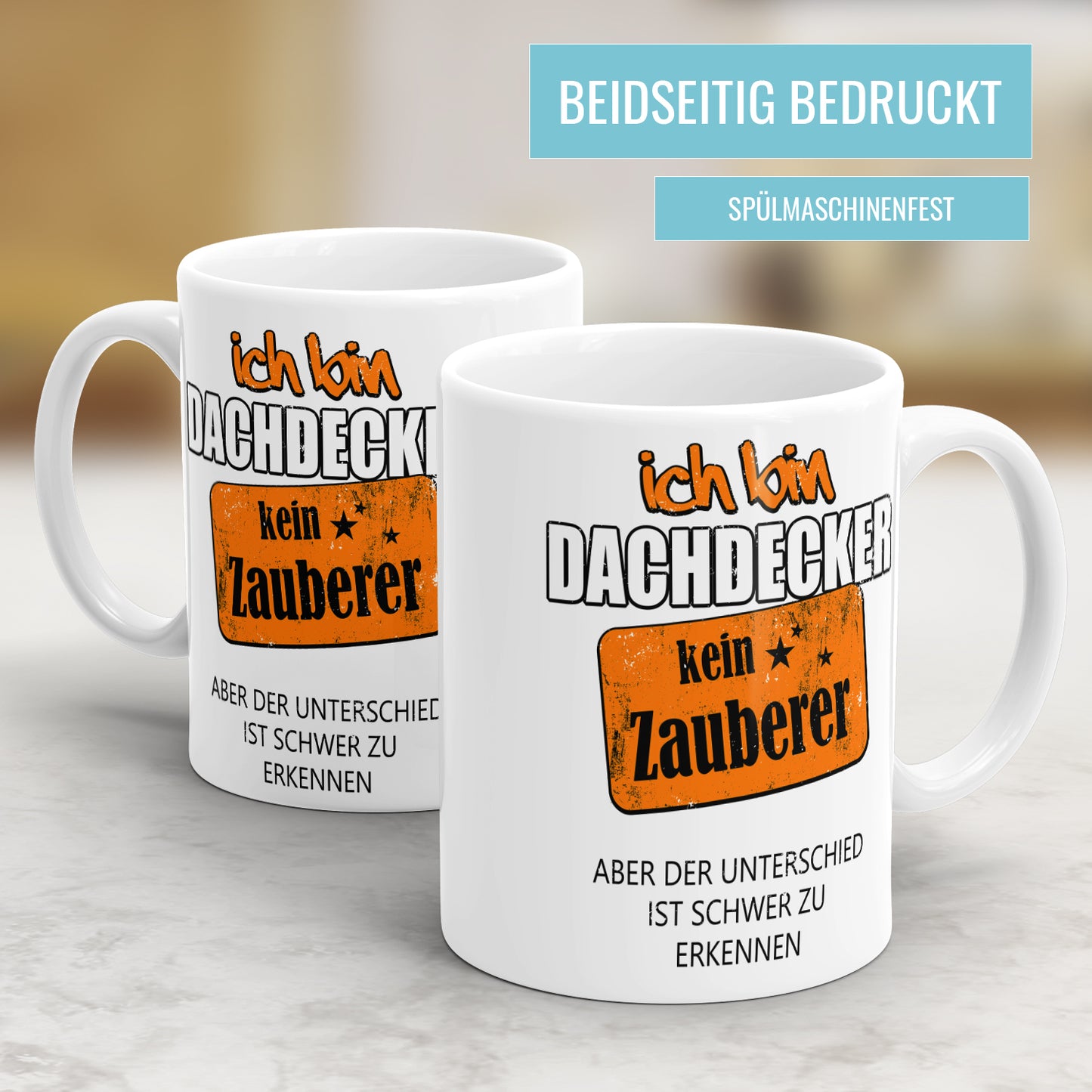 Ich bin Dachdecker kein Zauberer - Tasse - Fulima