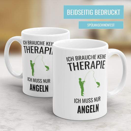 Ich brauche keine Therapie ich muss nur angeln Geschenkidee für Angler - Fulima