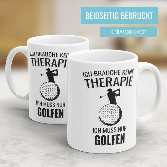 Ich brauche keine Therapie ich muss nur golfen Geschenkidee für Golfer - Fulima