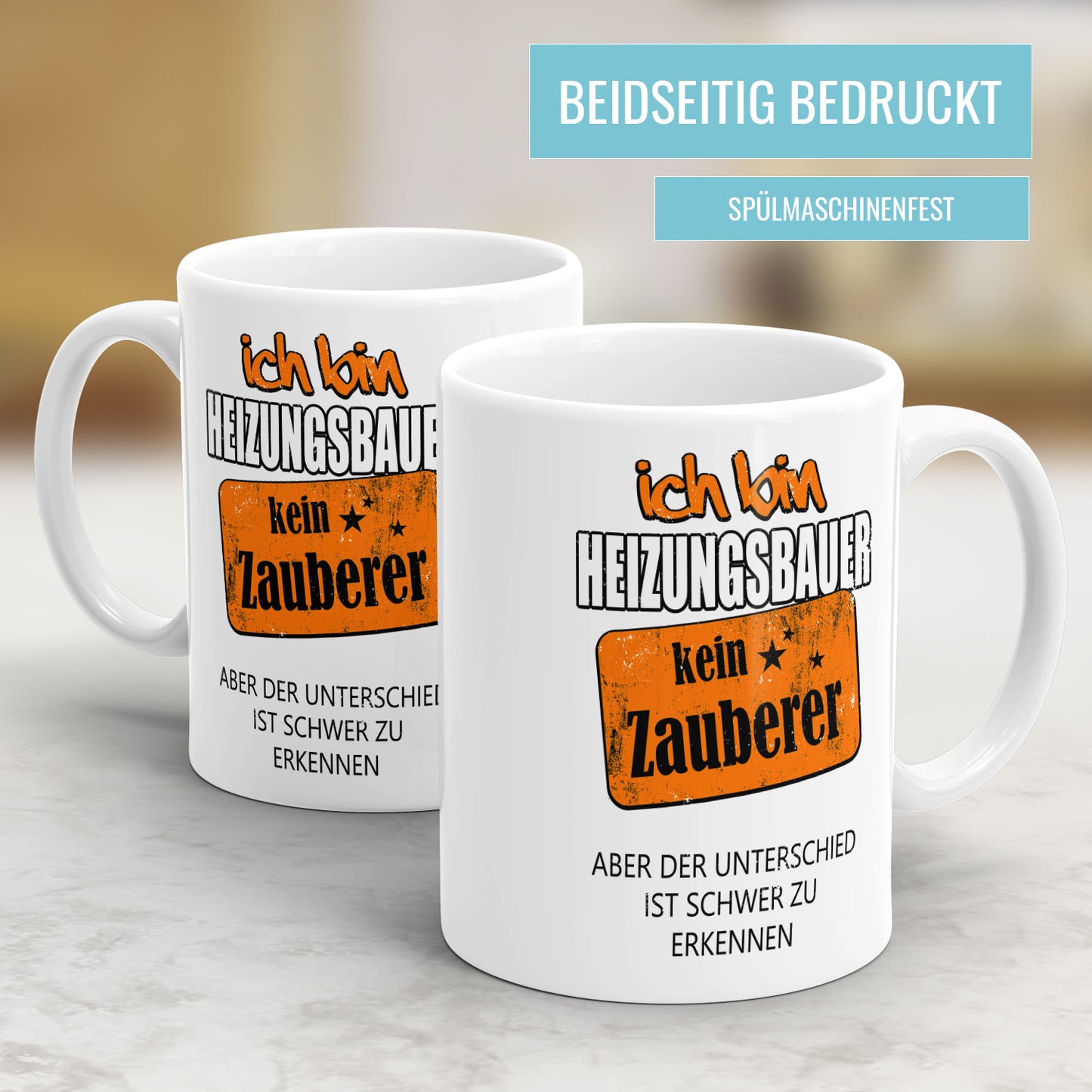 Ich bin Heizungsbauer kein Zauberer - Tasse - Fulima