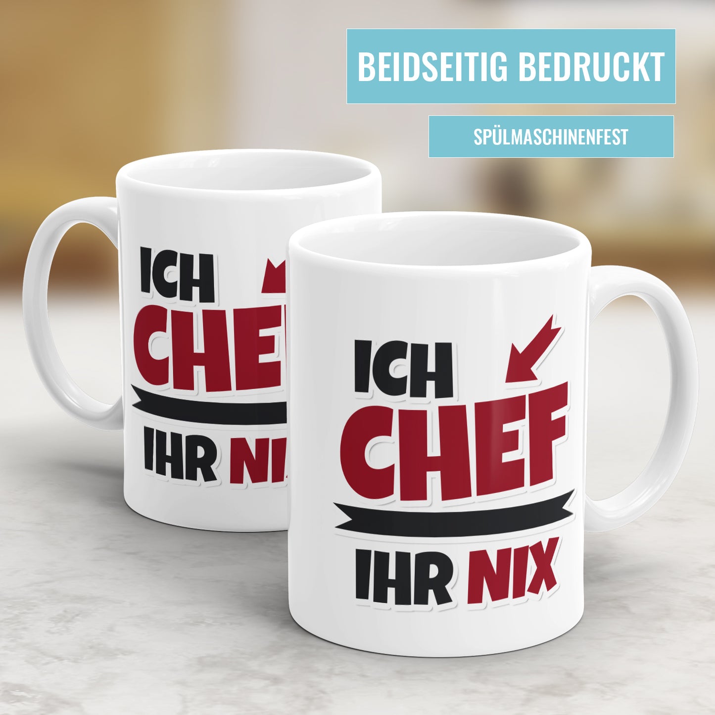 Ich Chef Ihr Nix - Chef Tasse - Fulima