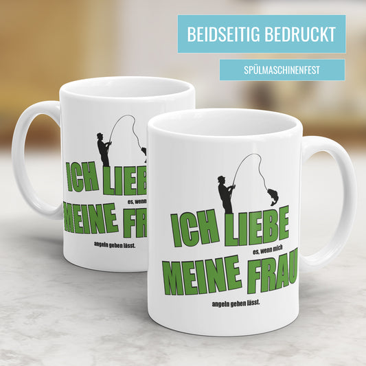 Ich liebe es wenn mich meine Frau angeln lässt Geschenkidee für Angler - Fulima