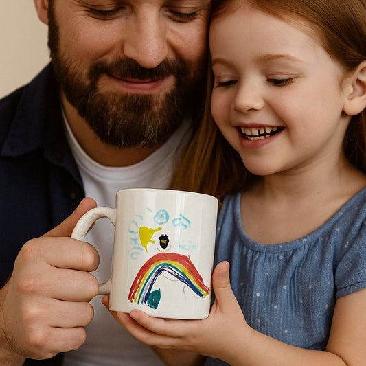 Kinderzeichnung vom Kind - Personalisierte - Fototasse - Fulima