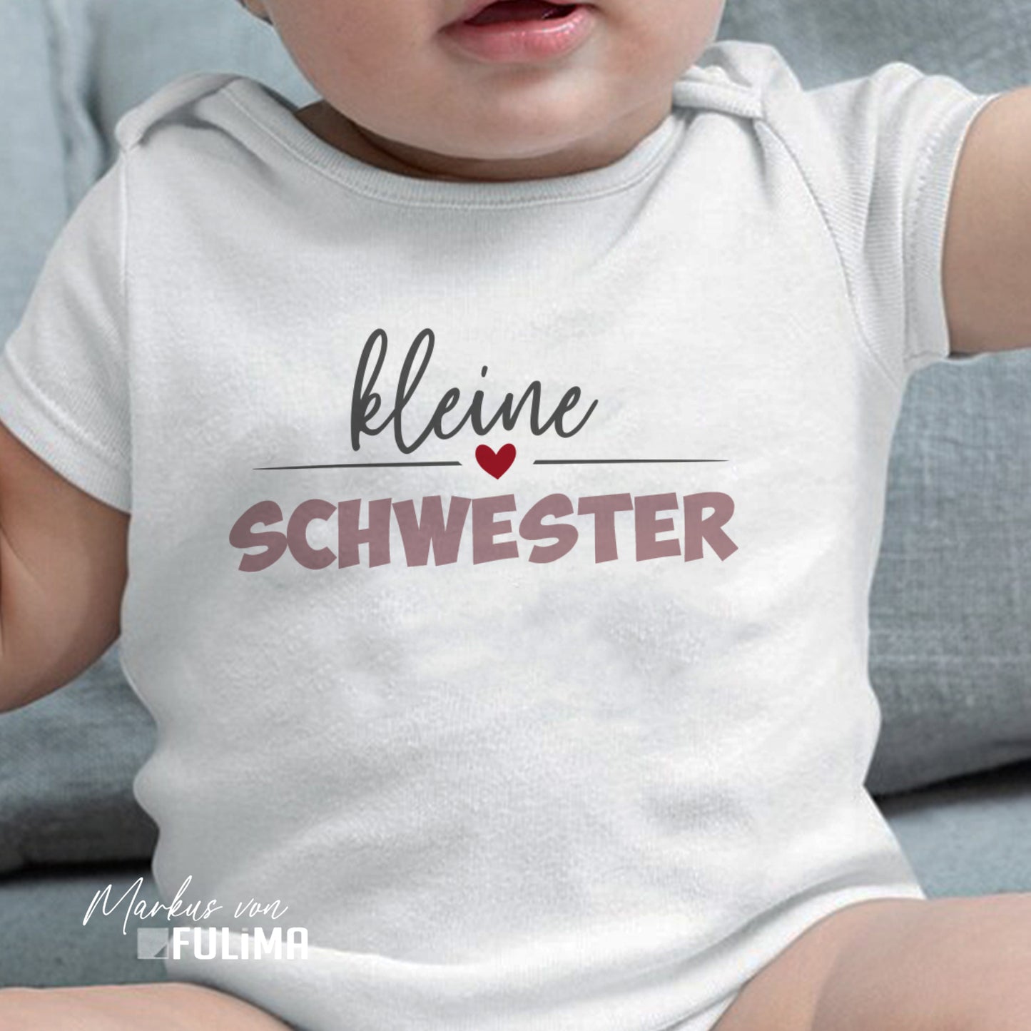 Babybody - Kleine Schwester - Herzchen - FULiMA®