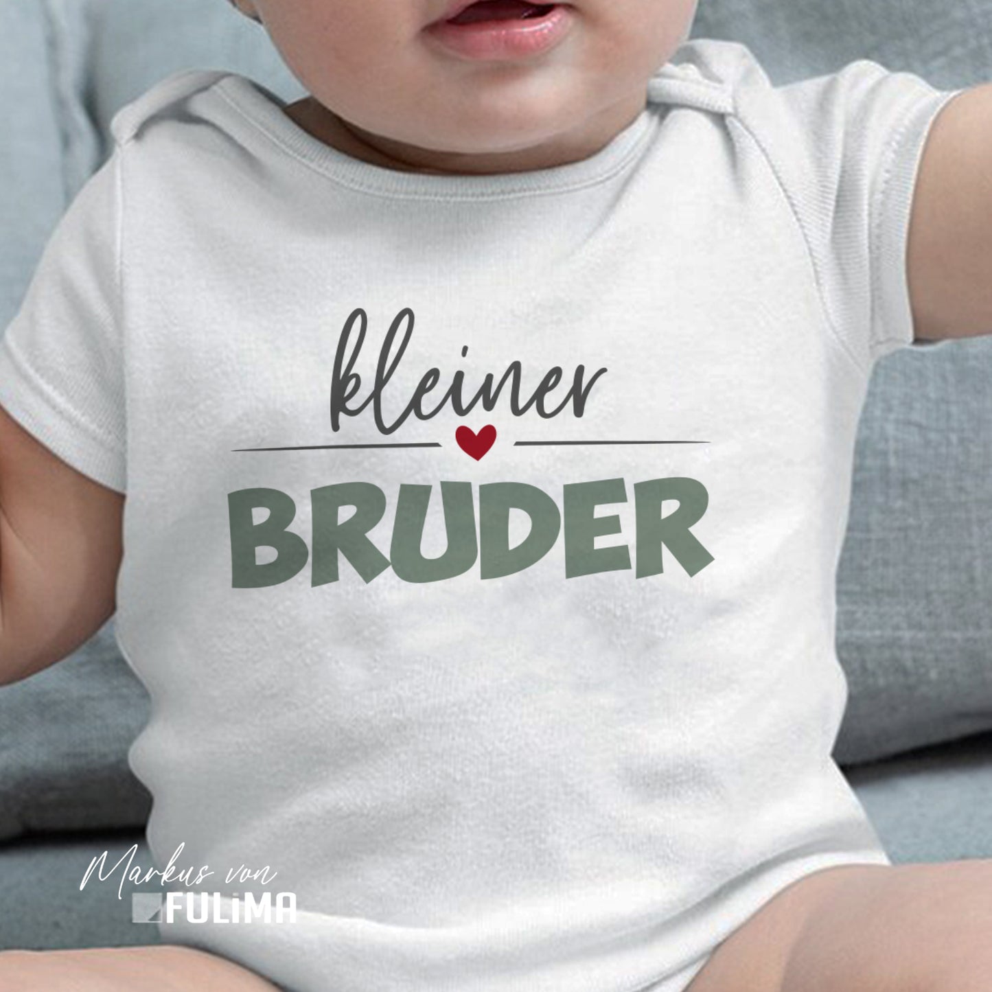 Babybody - Kleiner Bruder - Herzchen - FULiMA®