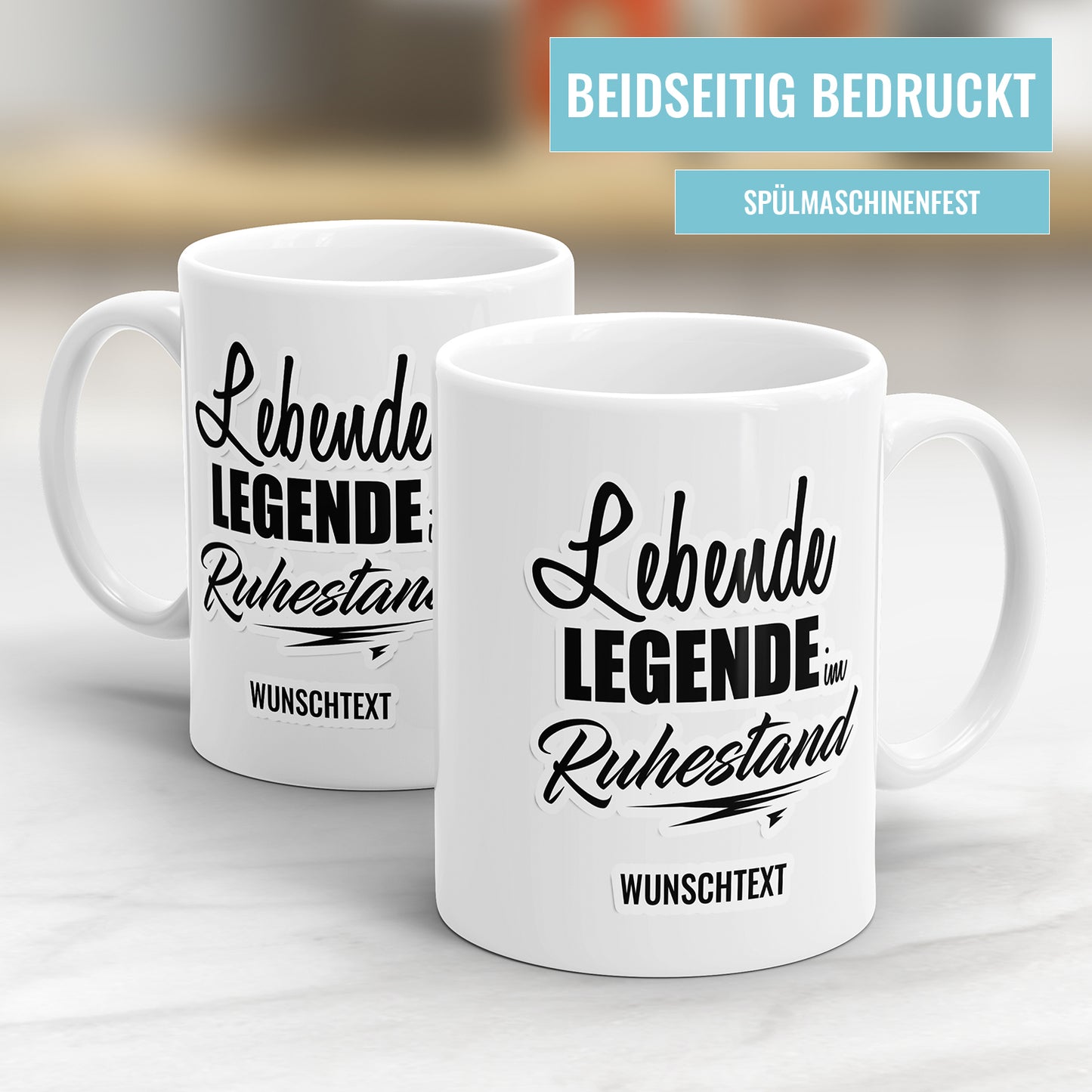 Rente Tasse Lebende Legende im Ruhestand mit personalisierten Text