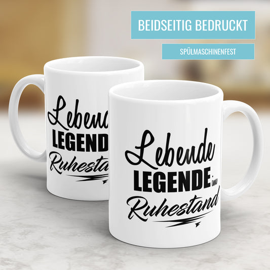 Lebende Legende im Ruhestand - Geschenk Rente Tasse - Fulima
