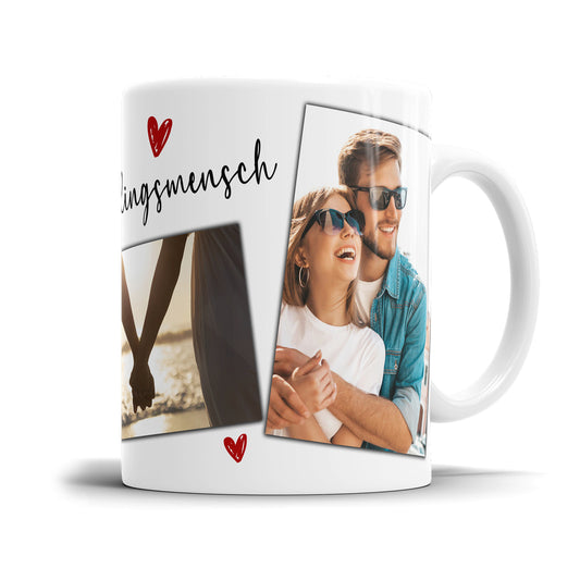 Lieblingsmensch Tasse personalisierbar mit 3 Fotos Ihrer Wahl - Fulima