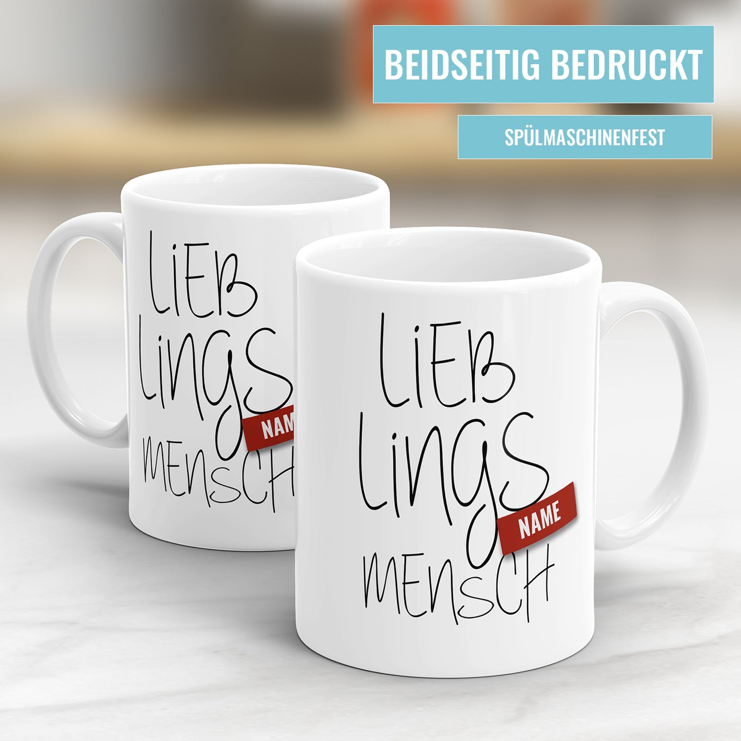 Lieblingsmensch personalisiert mit Namen - Namenstasse - Fulima