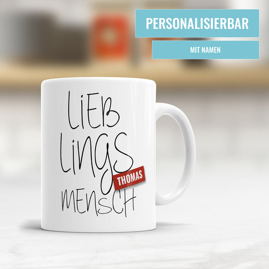 Lieblingsmensch personalisiert mit Namen - Namenstasse - Fulima