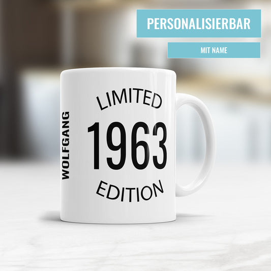 Limited Edition 1963 personalisiert mit Name Geburtstag Geschenk Tasse - Fulima